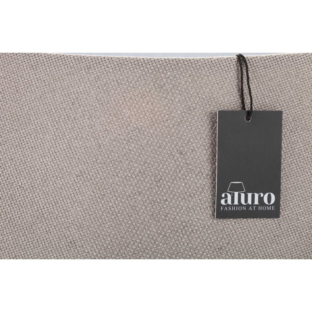 Abażur z tkaniny taupe L - obrazek 2