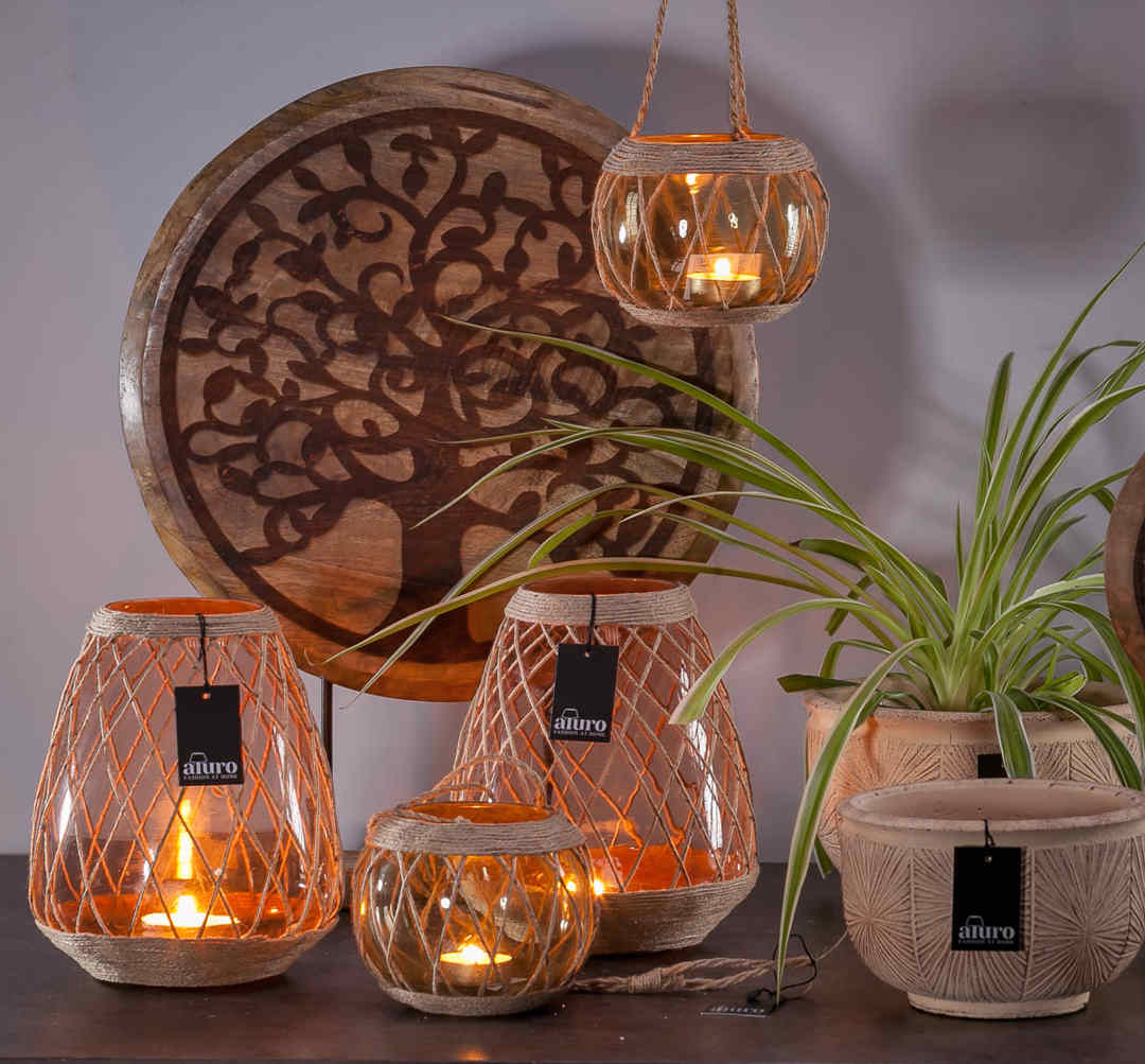 Lampion CHORIS taupe - obrazek 3