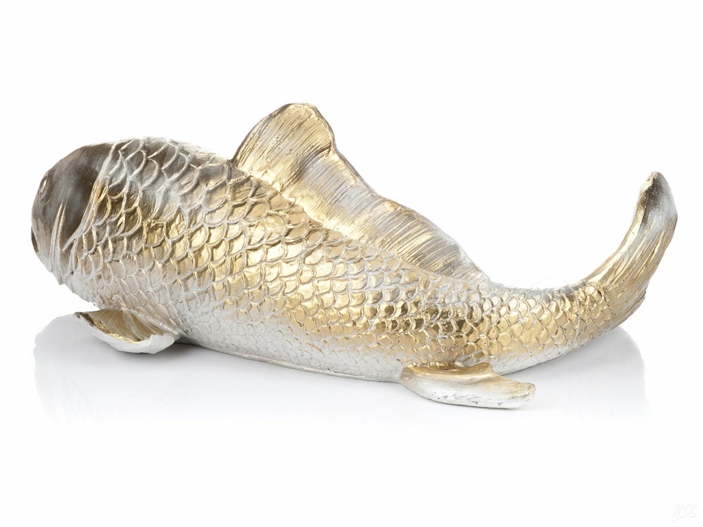 Karp Koi gold - figura dekoracyjna - obrazek 2