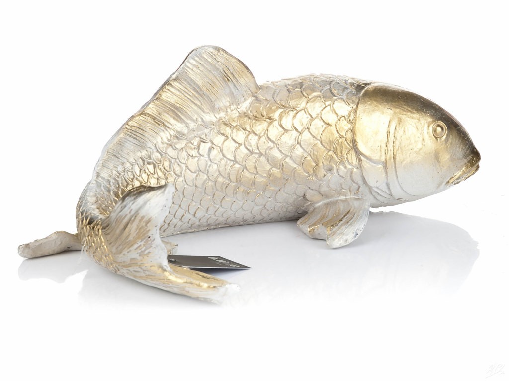 Karp Koi gold - figura dekoracyjna
